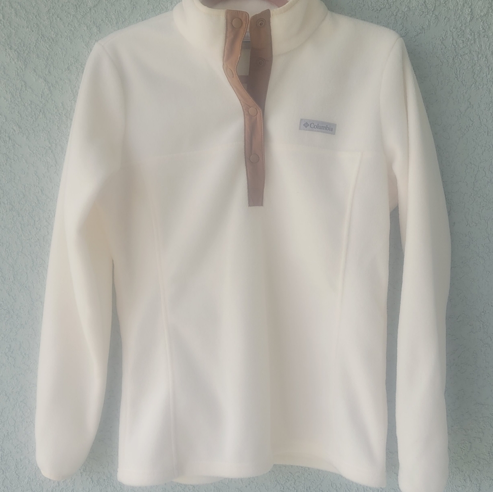 Columbia Women's Cream Fleece Pullover